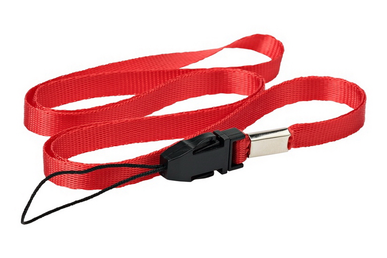 Czerwona długa smycz dla pamięci USB